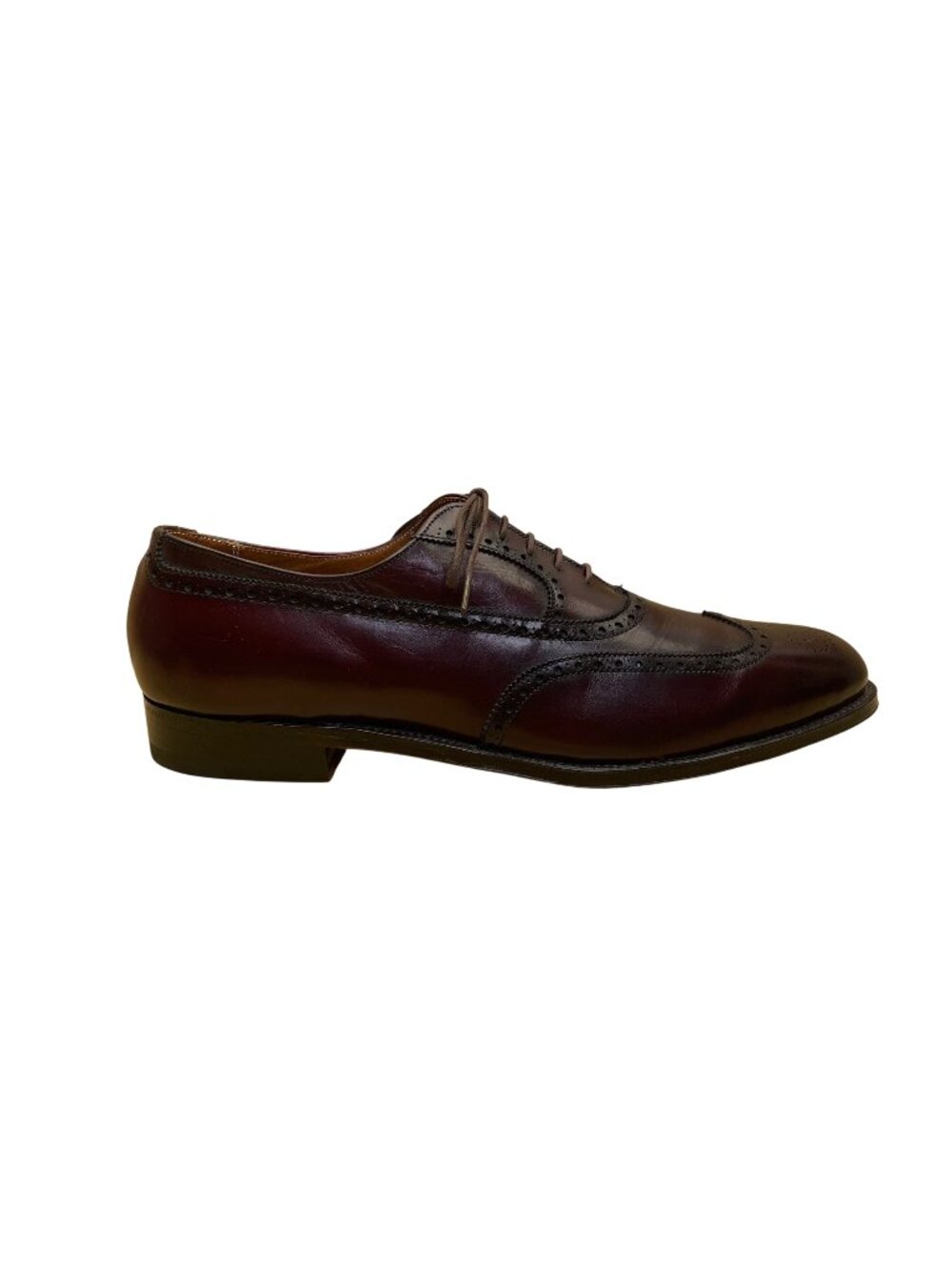 Alden Men’s Burgundy Genuine Leather Wingtip Oxfords Shoes Size 10.5